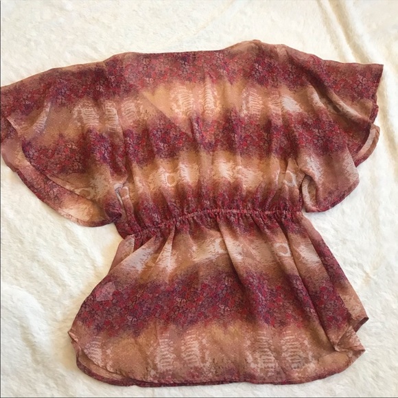 💰 Rust coloured flowy blouse - Picture 7 of 7